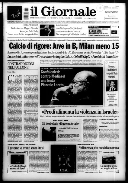 Il giornale : quotidiano del mattino